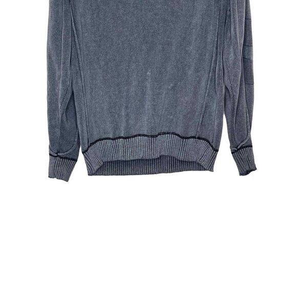 BKE Men's Sweater Athletic Fit 100% Cotton Beach Look Jumper Pullover Gray XL - Picture 4 of 10